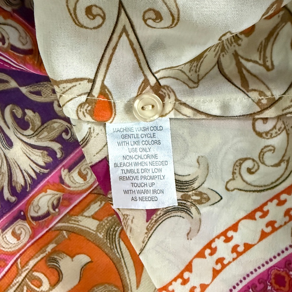 Elegant Multicolor Patterned Blouse From Sunny Le… - image 6